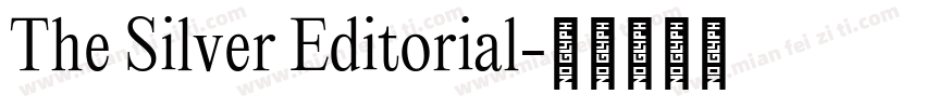 The Silver Editorial字体转换